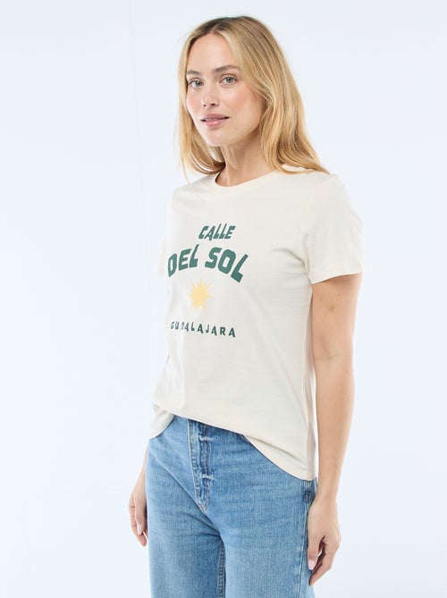 T-shirt estampada - Kiabi