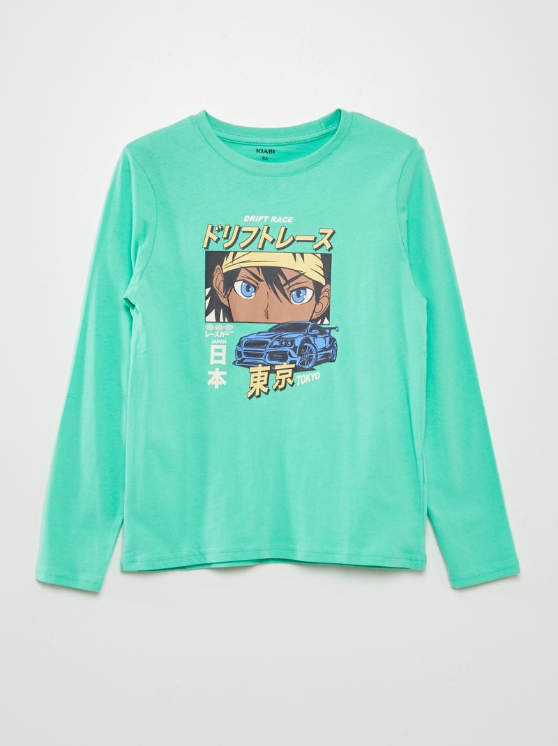 T-shirt estampada VERDE - Kiabi