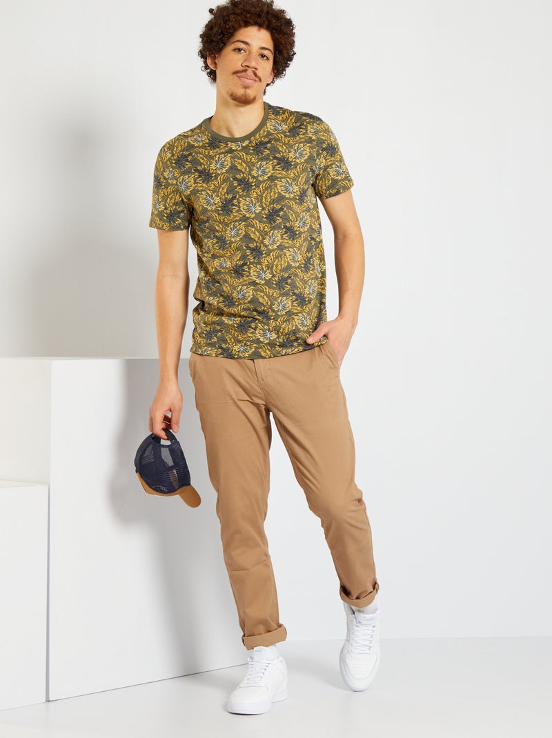 T-shirt estampada VERDE - Kiabi
