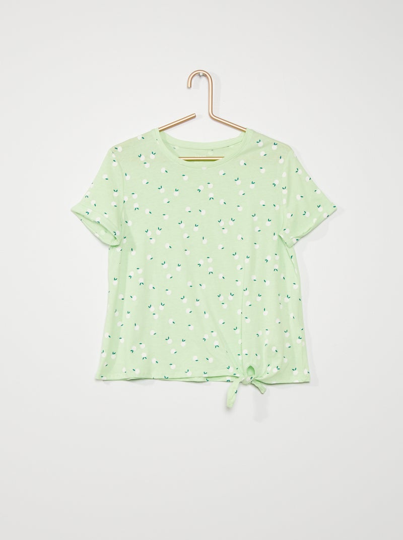 T-shirt estampada VERDE - Kiabi