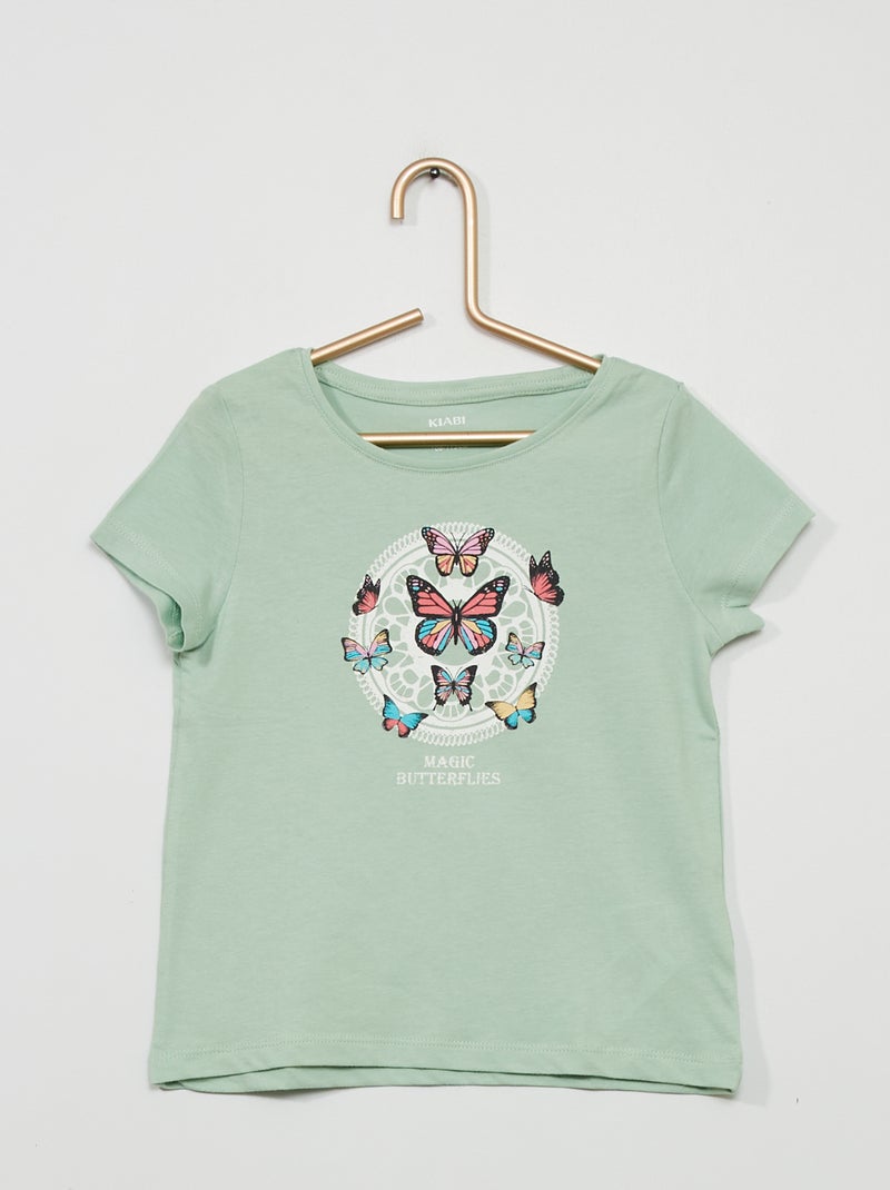 T-shirt estampada VERDE - Kiabi