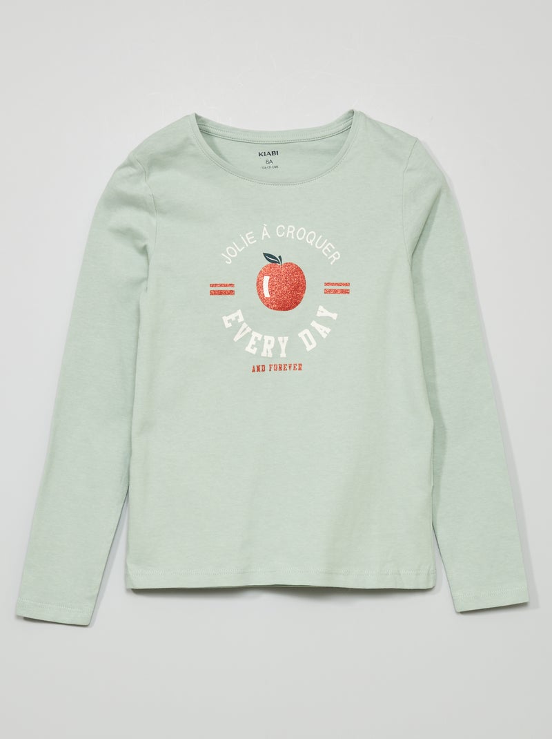 T-shirt estampada VERDE - Kiabi