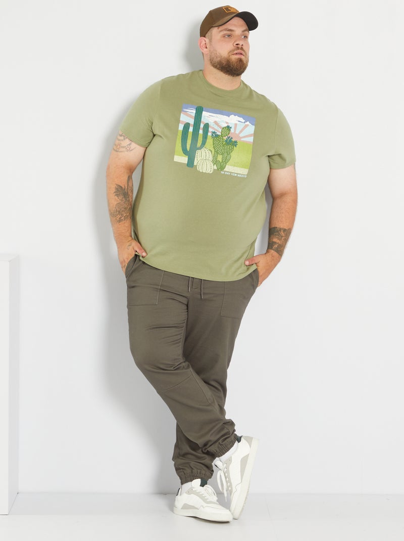 T-shirt estampada VERDE - Kiabi