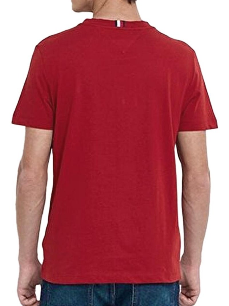 T-shirt Estampada Vermelha Tommy Hilfiger para Homem Vermelho - Kiabi