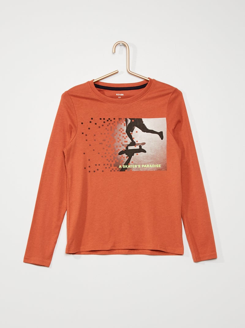 T-shirt estampada VERMELHO - Kiabi
