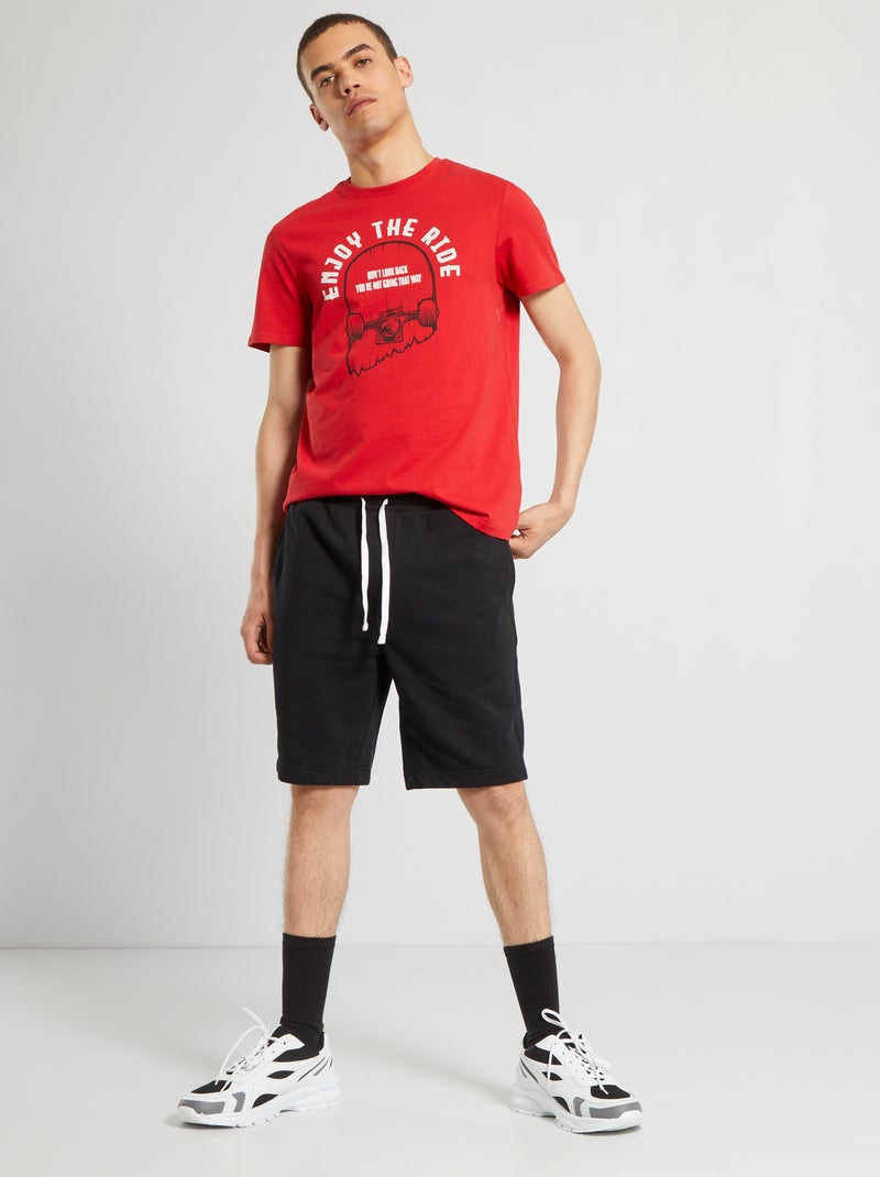 T-shirt estampada VERMELHO - Kiabi