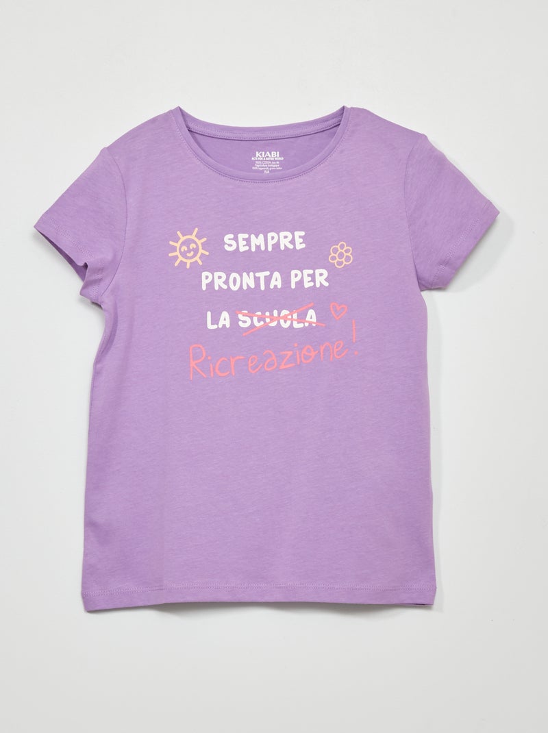 T-shirt estampada VIOLETA - Kiabi