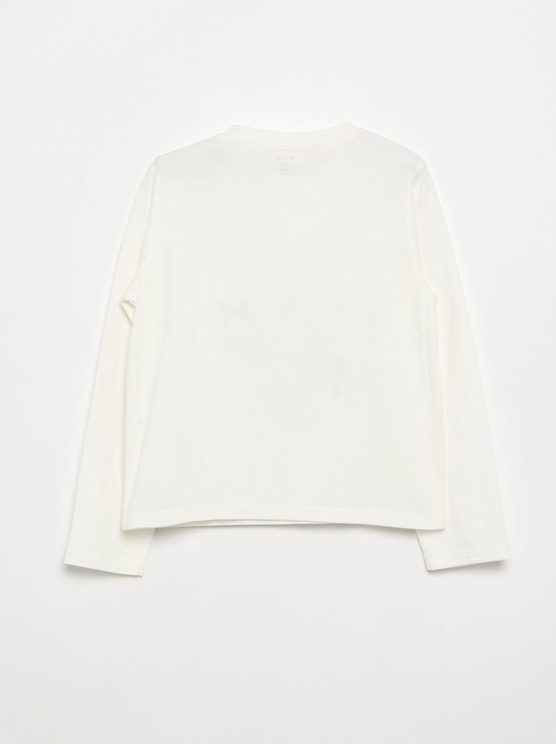 T-shirt estampado - coleção fácil de vestir Branco - Kiabi