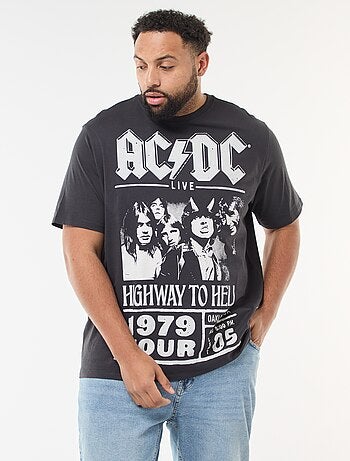 T-shirt estampado 'AC/DC' de manga curta