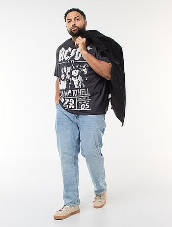 T-shirt estampado 'AC/DC' de manga curta