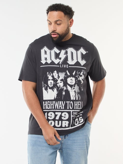 T-shirt estampado 'AC/DC' de manga curta - Kiabi