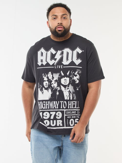 T-shirt estampado 'AC/DC' de manga curta - Kiabi
