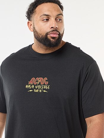 T-shirt estampado 'AC/DC' de mangas curtas