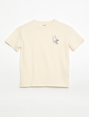 T-shirt estampado 'Agathe Sorlet x Kiabi' - Dia dos Namorados