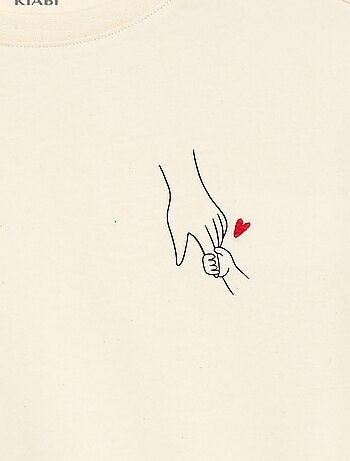 T-shirt estampado 'Agathe Sorlet x Kiabi' - Dia dos Namorados