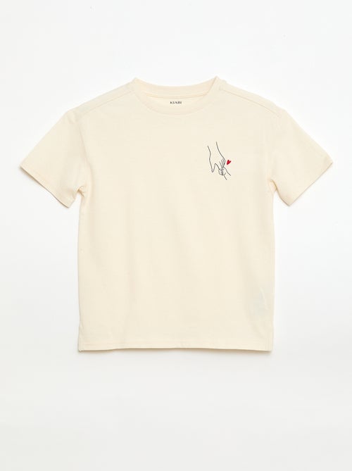 T-shirt estampado 'Agathe Sorlet x Kiabi' - Dia dos Namorados - Kiabi