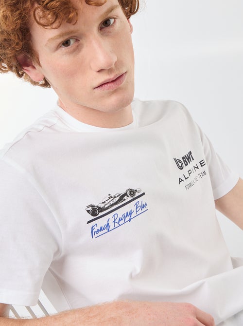 T-shirt estampado 'alpine' em algodão liso - Kiabi