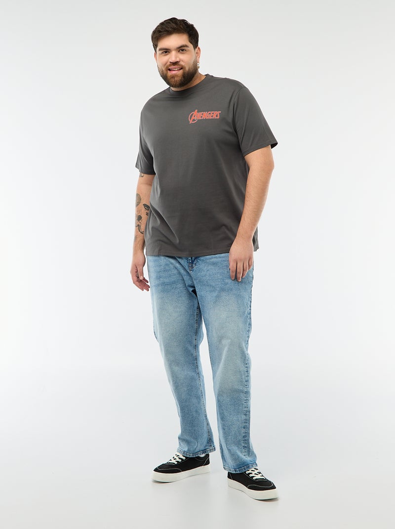 T-shirt estampado 'Avengers' Cinza - Kiabi