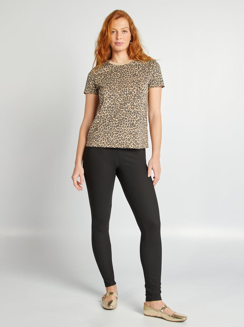 T-shirt estampado BEGE - Kiabi