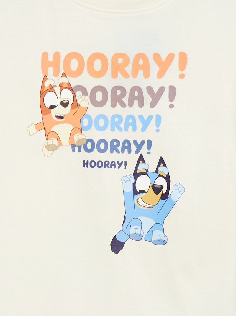 T-shirt estampado 'Bluey' Branco - Kiabi