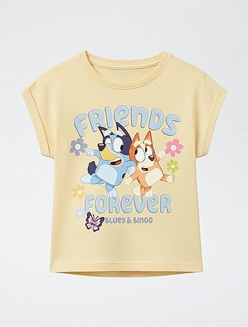 T-shirt estampado 'Bluey' em jersey de algodão