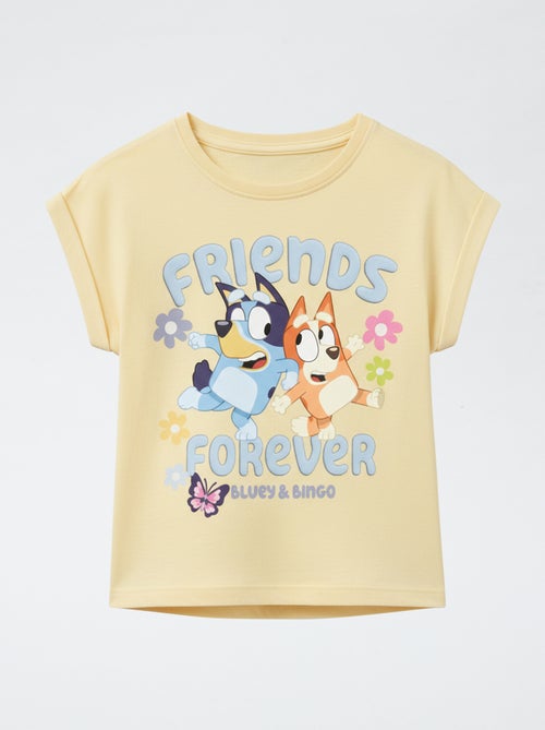 T-shirt estampado 'Bluey' em jersey de algodão - Kiabi
