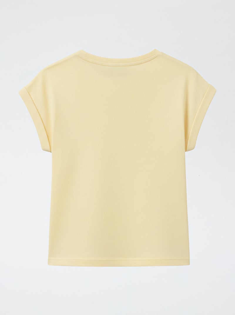 T-shirt estampado 'Bluey' em jersey de algodão Amarelo - Kiabi