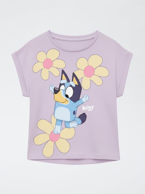 T-shirt estampado 'Bluey' em jersey de algodão - Kiabi