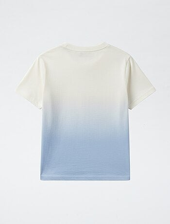 T-shirt estampado 'Bluey' estilo degradê em algodão