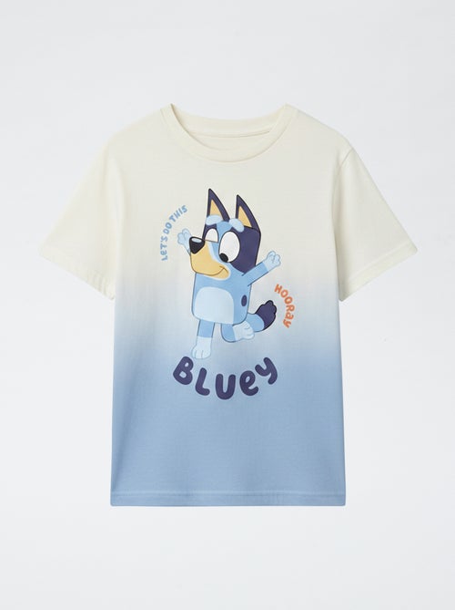 T-shirt estampado 'Bluey' estilo degradê em algodão - Kiabi