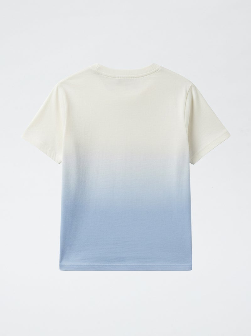 T-shirt estampado 'Bluey' estilo degradê em algodão Azul - Kiabi