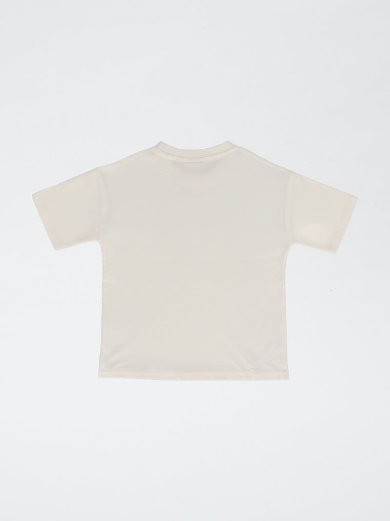 T-shirt estampado 'Bluey' estilo degradê em algodão Branco - Kiabi