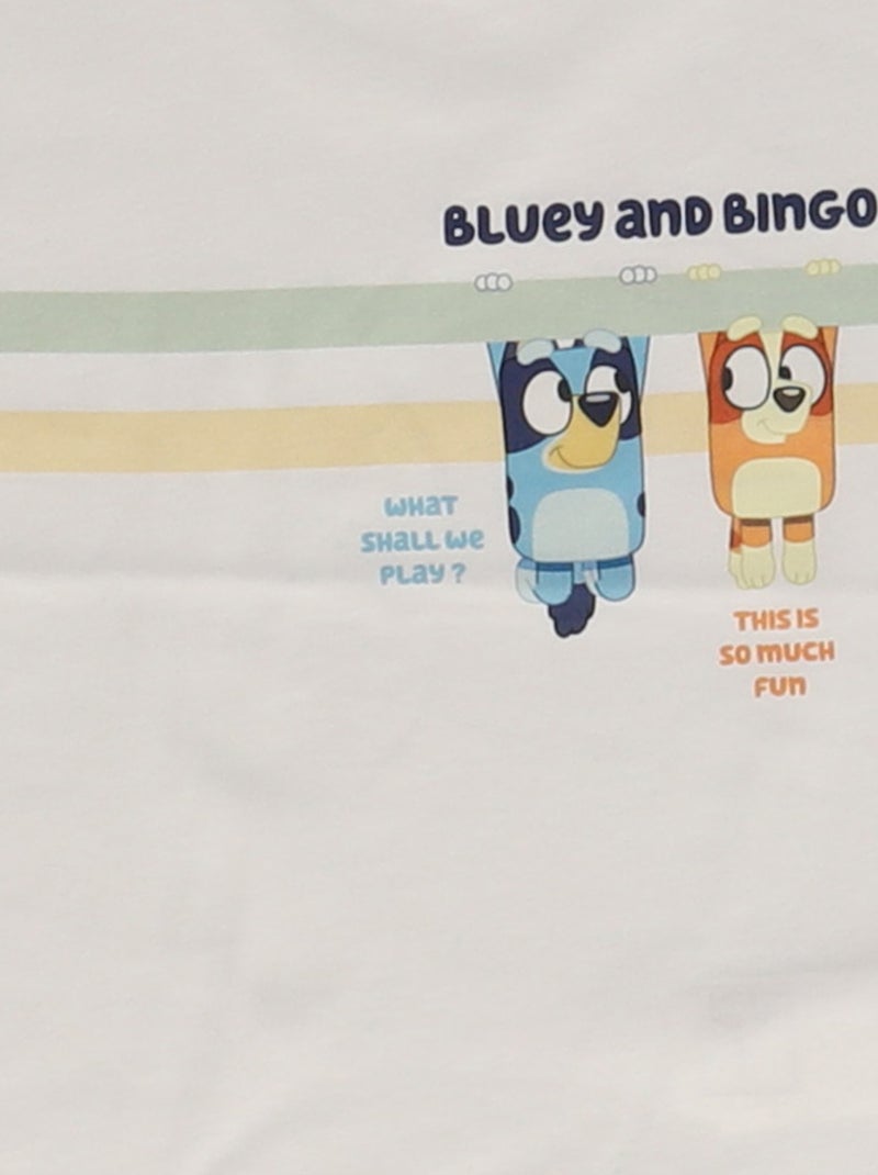 T-shirt estampado 'Bluey' estilo degradê em algodão Branco - Kiabi