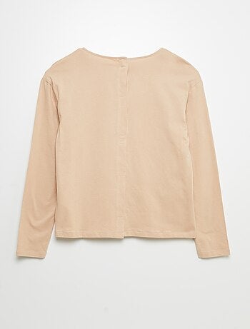 T-shirt estampado com mensagem - coleção fácil de vestir