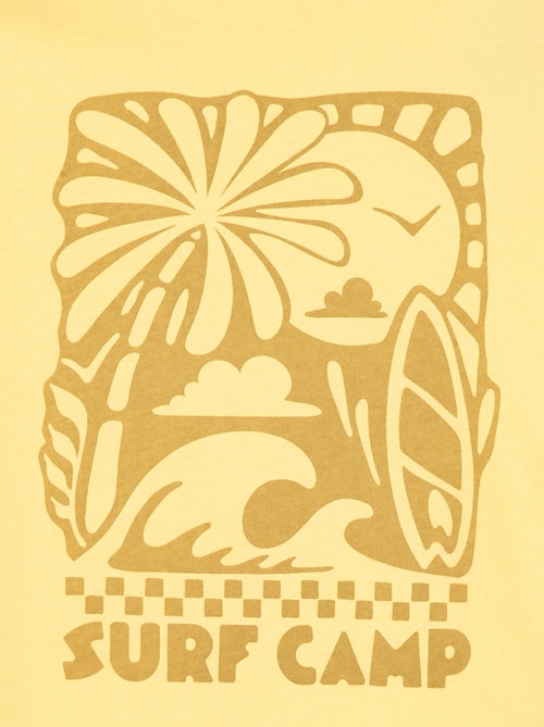 T-shirt estampado com mensagem - Kiabi