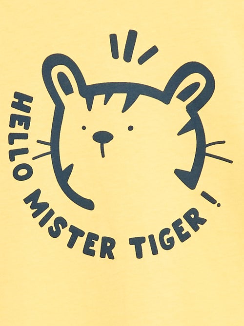 T-shirt estampado com mensagem - Kiabi