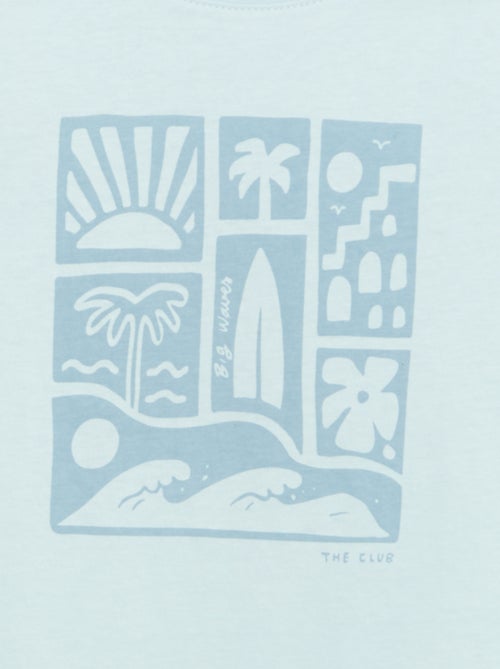 T-shirt estampado com mensagem - Kiabi