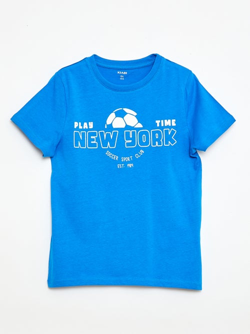 T-shirt estampado com mensagem - Kiabi