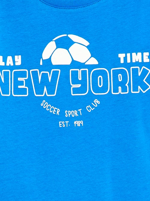 T-shirt estampado com mensagem - Kiabi