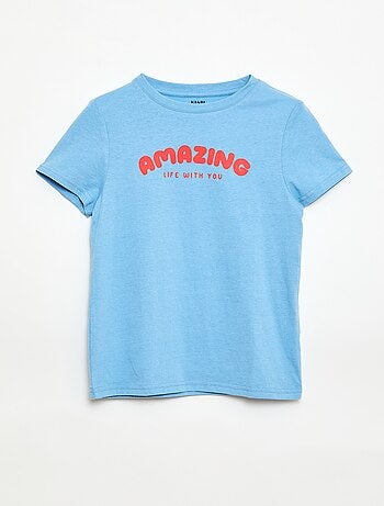 T-shirt estampado com mensagem