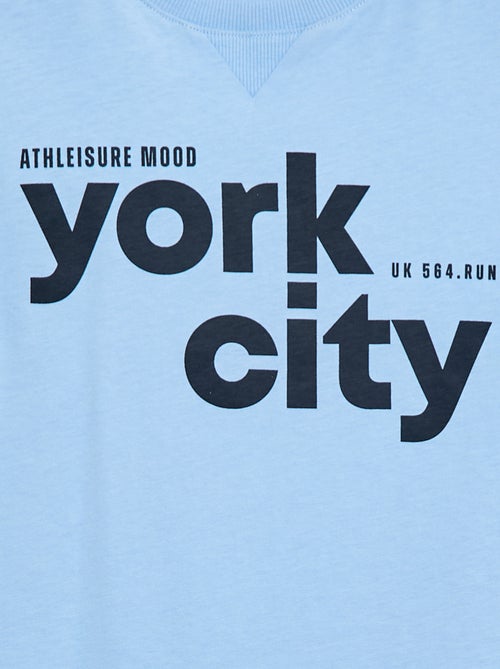 T-shirt estampado com mensagem - Kiabi