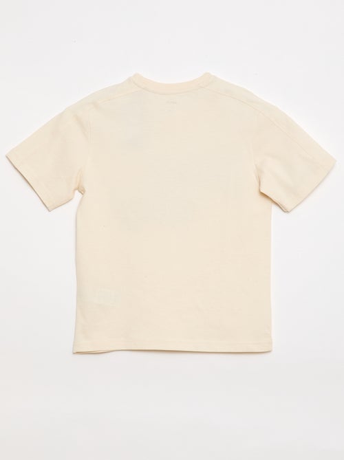 T-shirt estampado com mensagem - Kiabi