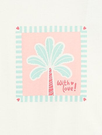 T-shirt estampado com mensagem