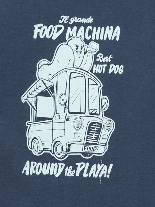 T-shirt estampado com mensagem - Kiabi