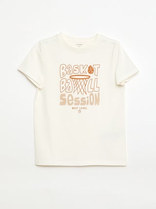 T-shirt estampado com mensagem