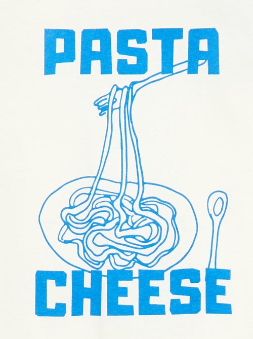 T-shirt estampado com mensagem - Kiabi