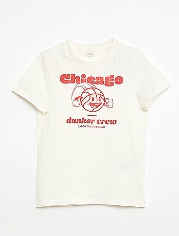 T-shirt estampado com mensagem