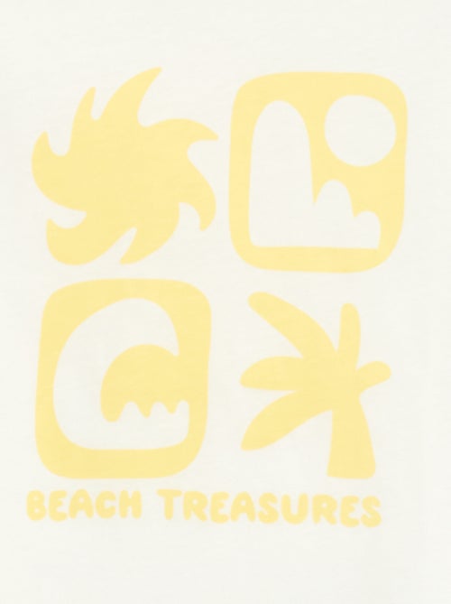 T-shirt estampado com mensagem - Kiabi