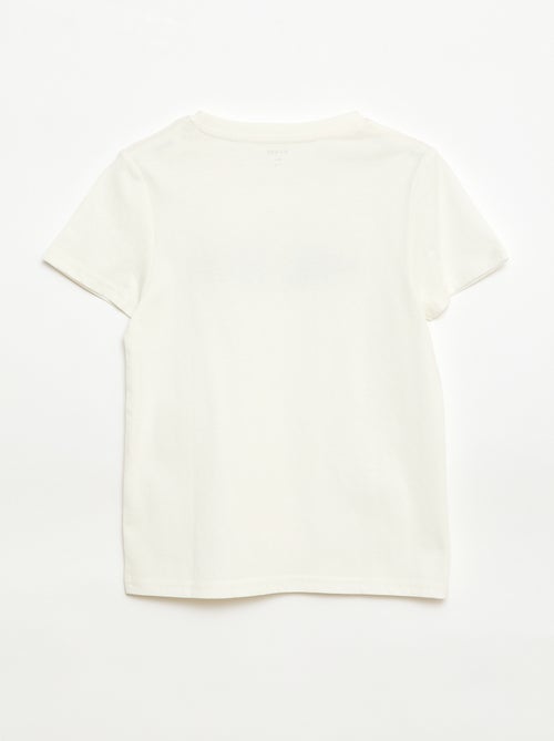 T-shirt estampado com mensagem - Kiabi