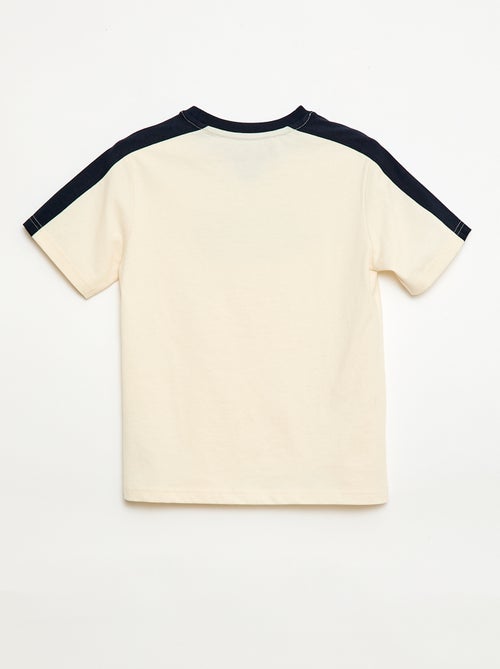 T-shirt estampado com mensagem - Kiabi